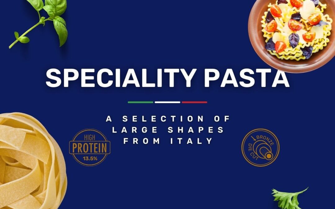 A Selection of Large Pasta Shapes from Italy