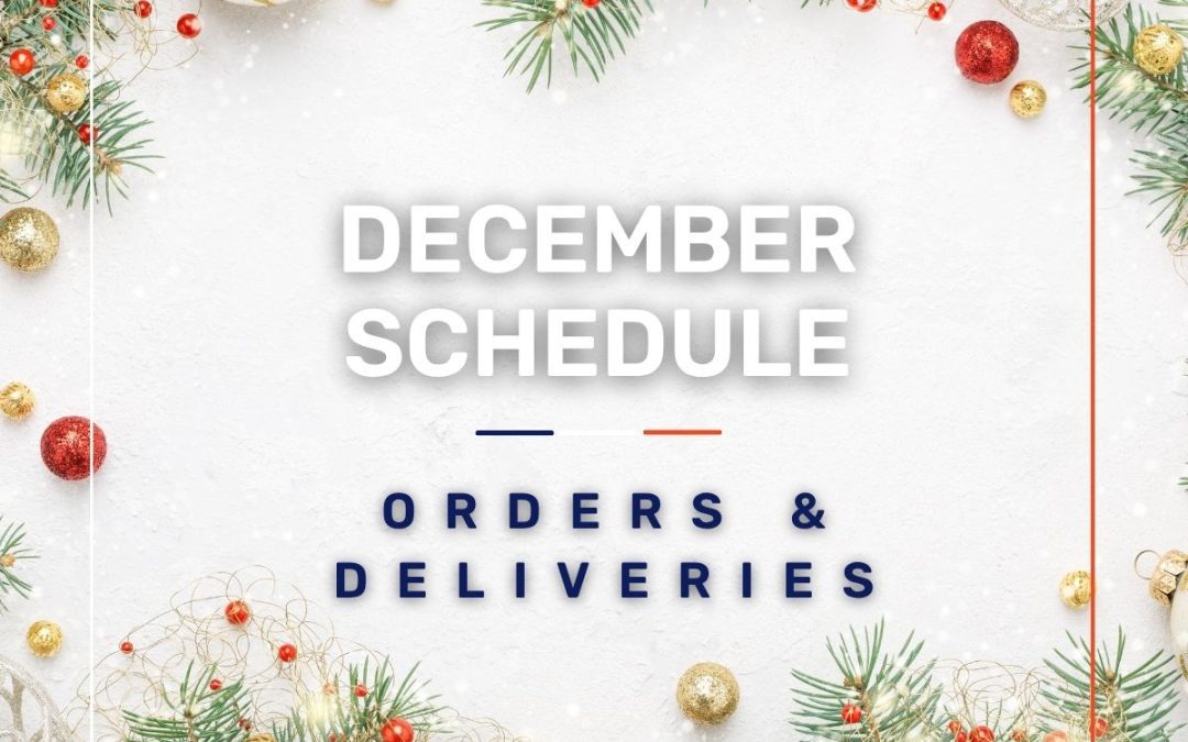 December 2025 Holiday Schedule